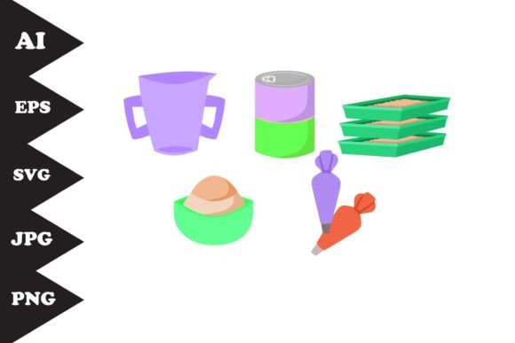 Download Cooking Food Illustration Set Creative - Illustration Collection