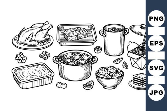 Download Hand Drawn Food Illustration Set - Illustration Collection