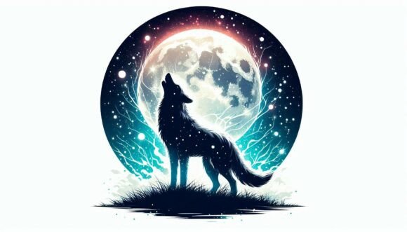 Download Moonlit Magical Wolf - Magical wolf Collection