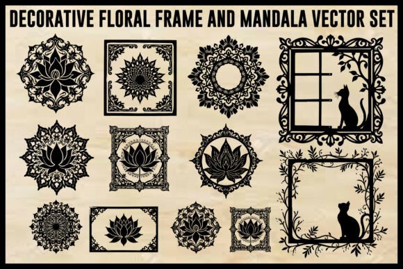 Download Vintage Floral Laser Cut Ornamental Fram - Premium Resources