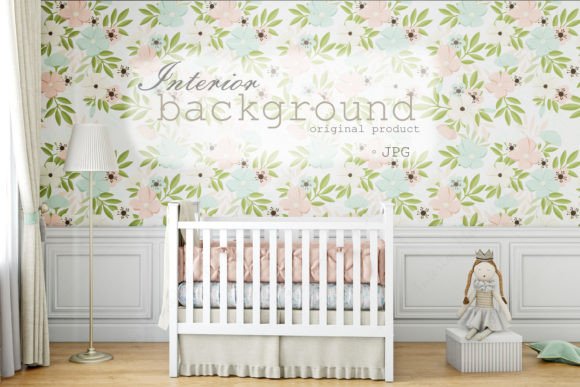Download Blank Wall Mockup, Nursey Room - Blank Collection