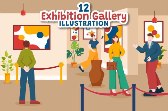Download 12 Exhibition Gallery Illustration - Illustration Collection
