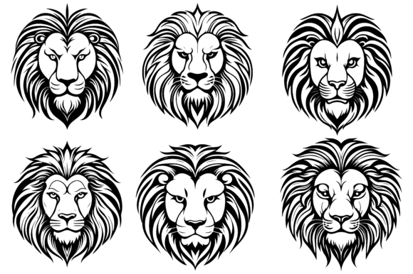 Download Lion Head Vector Illustrations Design - Illustration Collection