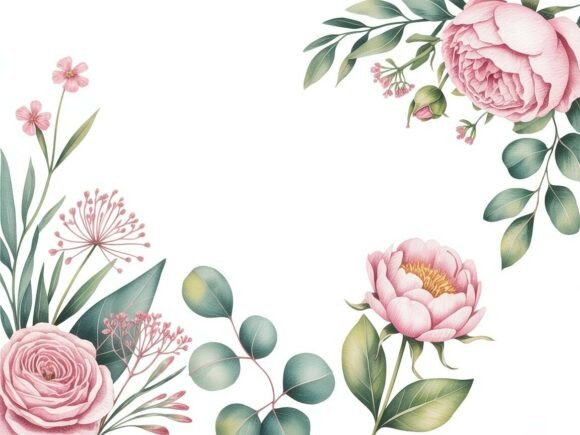 Download Delicate Watercolor Floral Clipart Set - Watercolor floral clipart Collection