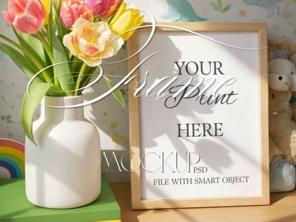 Download Kids Room Frame Mockup Nursery Interior - Kids room frame mockup Collection